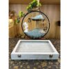Hộp nhung xám có nắp kính trưng bày nhẫn size 35x24x4cm Hộp nhung xám có nắp kính trưng bày nhẫn size 35x24x4cm