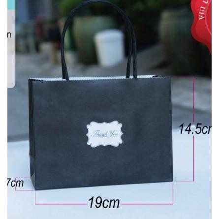 20 túi quai giấy Kraft (mẫu số 6) đựng phụ kiện thời trang size 19x14,5x7cm