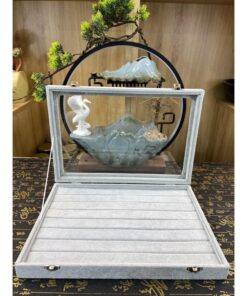 Hộp nhung nắp kính trưng bày mặt dây (MÀU ĐEN) 35x24x4.5cm Hộp nhung nắp kính trưng bày mặt dây (MÀU ĐEN) 35x24x4.5cm - Ảnh 5