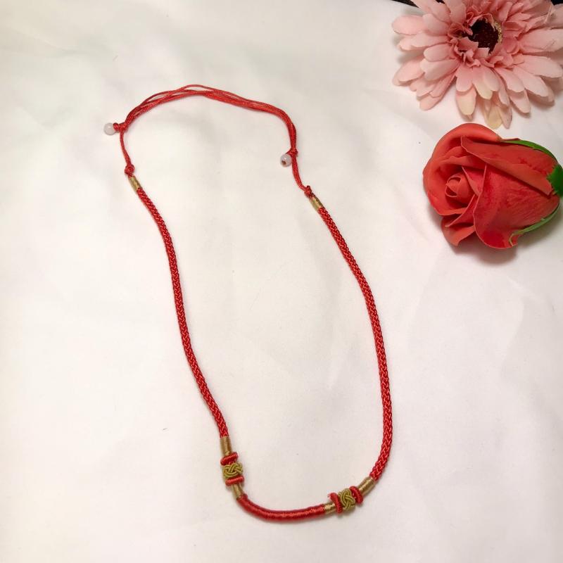 Combo 10 Dây đeo cổ Phong Thủy màu đỏ phối họa tiết vàng Combo 10 Dây đeo cổ Phong Thủy màu đỏ phối họa tiết vàng - Ảnh 4