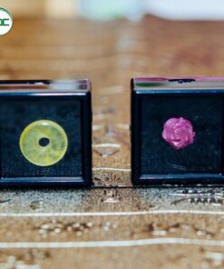 Hộp đựng đá quý cao cấp màu trắng màu đen size 4cm - Combo 20 hộp