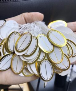 Alternative view of 100 tag viền vàng bầu ghi giá ghi tên sản phẩm