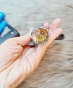 Đèn pin chuyên dụng dùng để soi đá, soi tiền giả 3 màu có tia UV cao cấp kèm sạc + PIN