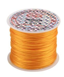 Chỉ tem trắng - Dây chỉ chun chỉ tơ mảnh co dãn để xâu hạt đá phong thủy dài 50m Chỉ tem trắng - Dây chỉ chun chỉ tơ mảnh co dãn để xâu hạt đá phong thủy dài 50m - Ảnh 3