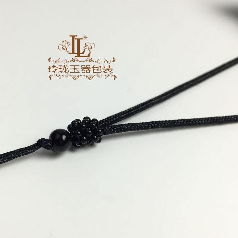 Dây đeo cổ phối hạt màu đen may mắn Dây đeo cổ phối hạt màu đen may mắn - Ảnh 4