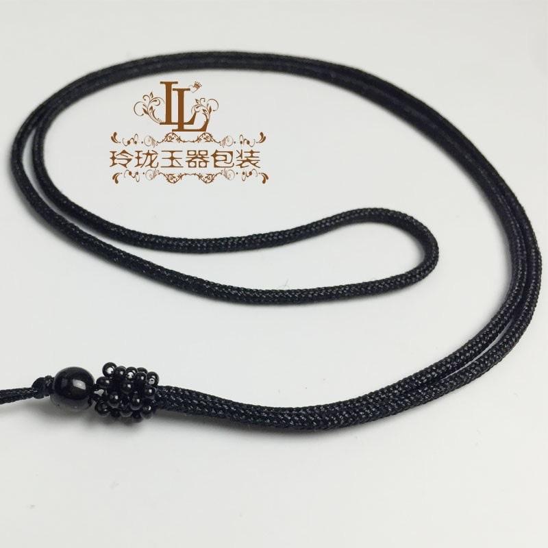 Dây đeo cổ phối hạt màu đen may mắn Dây đeo cổ phối hạt màu đen may mắn - Ảnh 3