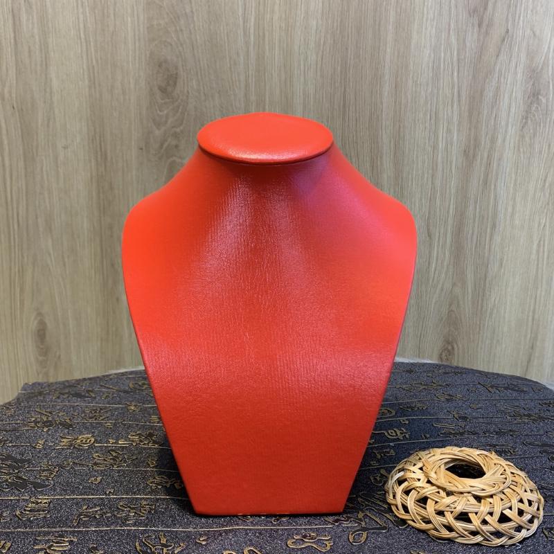 Tượng cổ da trưng bày dây chuyền trưng bày trang sức màu đen màu đỏ màu trắng cao 20cm (cỡ trung) Tượng cổ da trưng bày dây chuyền trưng bày trang sức màu đen màu đỏ màu trắng cao 20cm (cỡ trung) - Ảnh 5