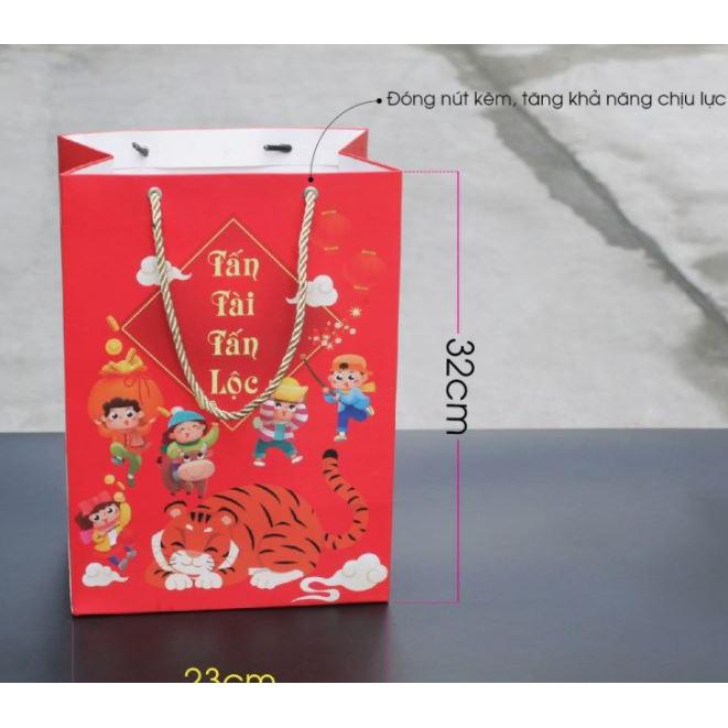 50 túi giấy Tết đứng mẫu 3 đựng quần áo phụ kiện size 31x21x14cm 50 túi giấy Tết đứng mẫu 3 đựng quần áo phụ kiện size 31x21x14cm - Ảnh 6
