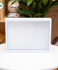 Hộp nhung trưng bày nhẫn nắp kính cao cấp nhiều màu cho lựa chọn (Trắng, Đỏ, Đen, Đỏ Trắng) size 23,5 x 16 x 4cm - Ảnh 6