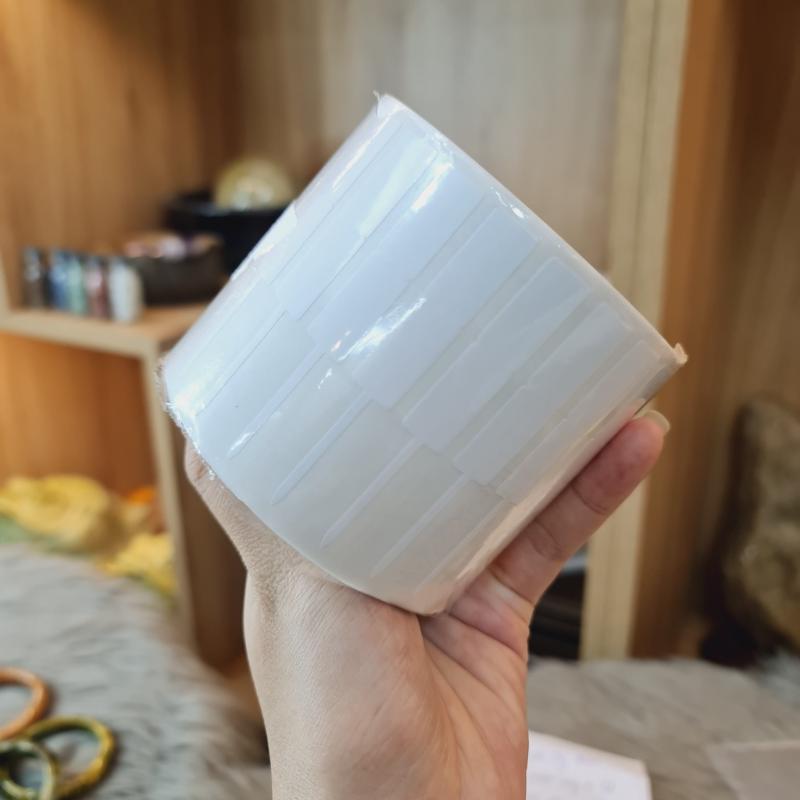 Cuộn 3500 tag tem dán nhẫn tag dán chuỗi vòng, hỗ trợ ghi giá sản phẩm, ghi giá nhẫn, giá vòng. tag tem dán nhẫn