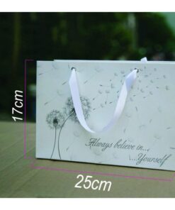 Túi giấy quai ruy băng mẫu 19 đựng quà size 25x17x9cm - Combo 50 túi