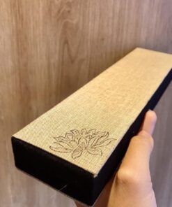Hộp gấm đựng dây chuyền chuỗi dây đeo cổ sang trọng 24x6x3.8cm - Ảnh 4