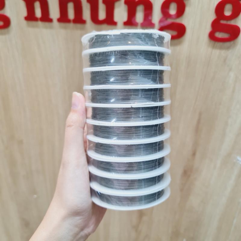 Cuộn Dây Kẽm Làm Mồi Để Xỏ Chuỗi 0,35mm dài khoảng 50 mét Cuộn Dây Kẽm Làm Mồi Để Xỏ Chuỗi 0,35mm dài khoảng 50 mét - Ảnh 2