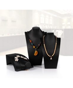 Cổ da trưng bày dây chuyền, vòng cổ cao cấp - Ảnh 4