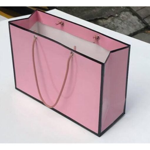 Túi giấy quai ruy băng mẫu 19 đựng quà size 25x17x9cm - Combo 50 túi